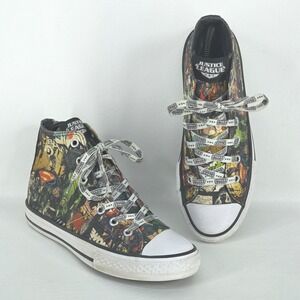 Converse Chuck Taylor All Star Hi Top Sneakers Mens 6.5 DC Comics Justice League